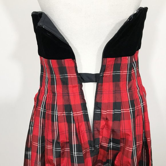 Vintage Albert Nipon Dress Black Red - Picture 9 of 16